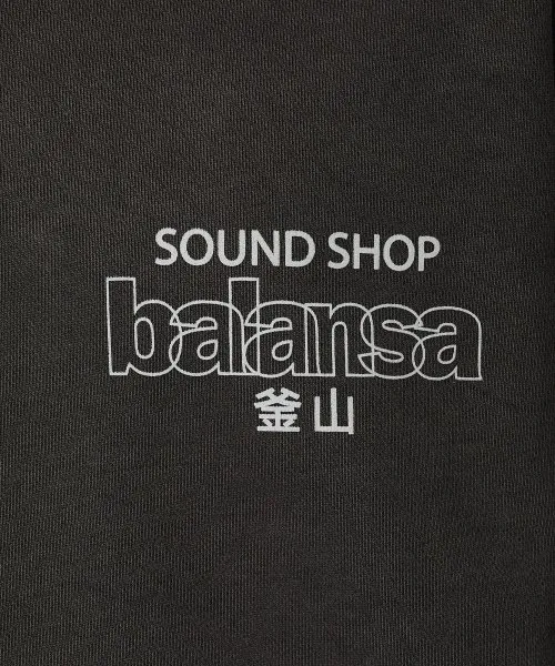 SOUND SHOP BALANSA  |Crew Neck Unisex Street Style Long Sleeves Cotton Logo