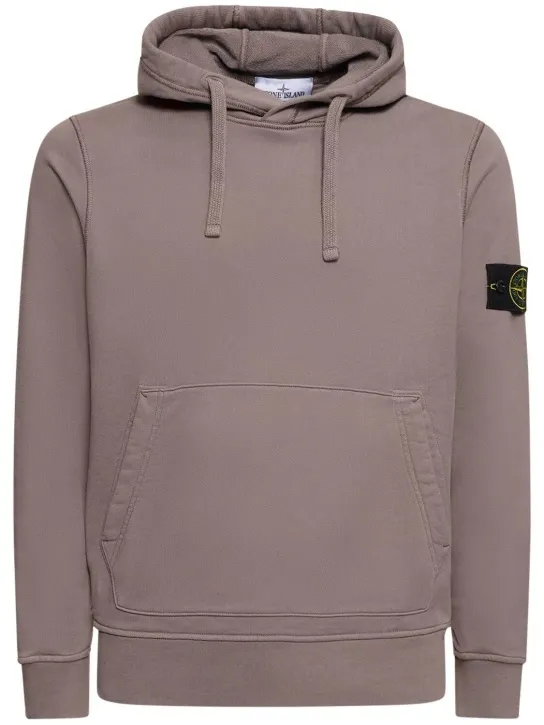 STONE ISLAND  |Long Sleeves Plain Cotton Bridal Logo Outlet Sweatshirts