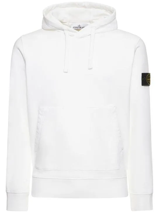 STONE ISLAND  |Long Sleeves Plain Cotton Bridal Logo Outlet Sweatshirts