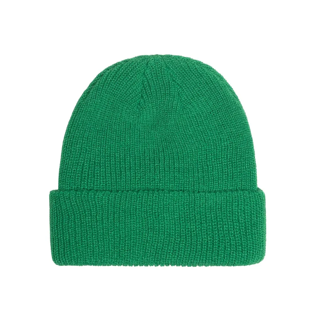 STSSY BASIC CUFF BEANIE // KELLY GREEN