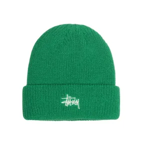 STSSY BASIC CUFF BEANIE // KELLY GREEN