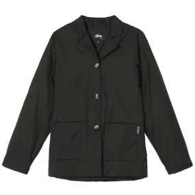 STSSY LIGHT FILL NYLON SPORT JACKET // BLACK