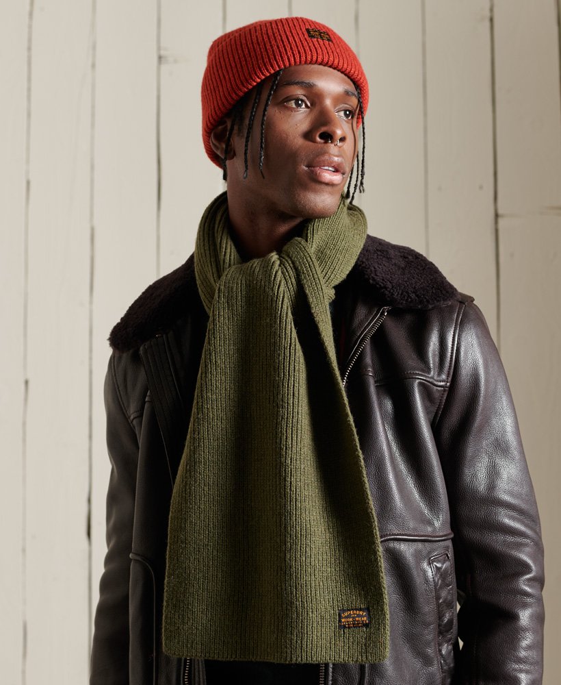 Superdry Mens Knitted Radar Scarf