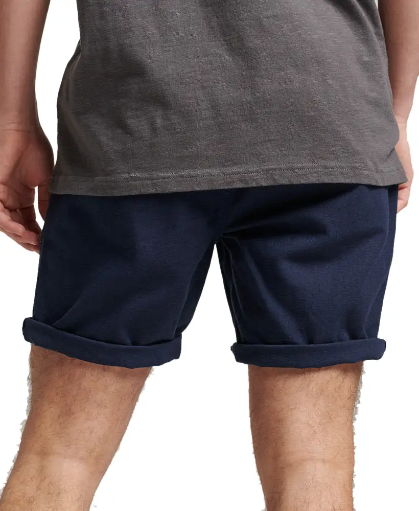 Superdry Mens Linen Mix Shorts 'Vintage Overdyed Shorts' Cotton