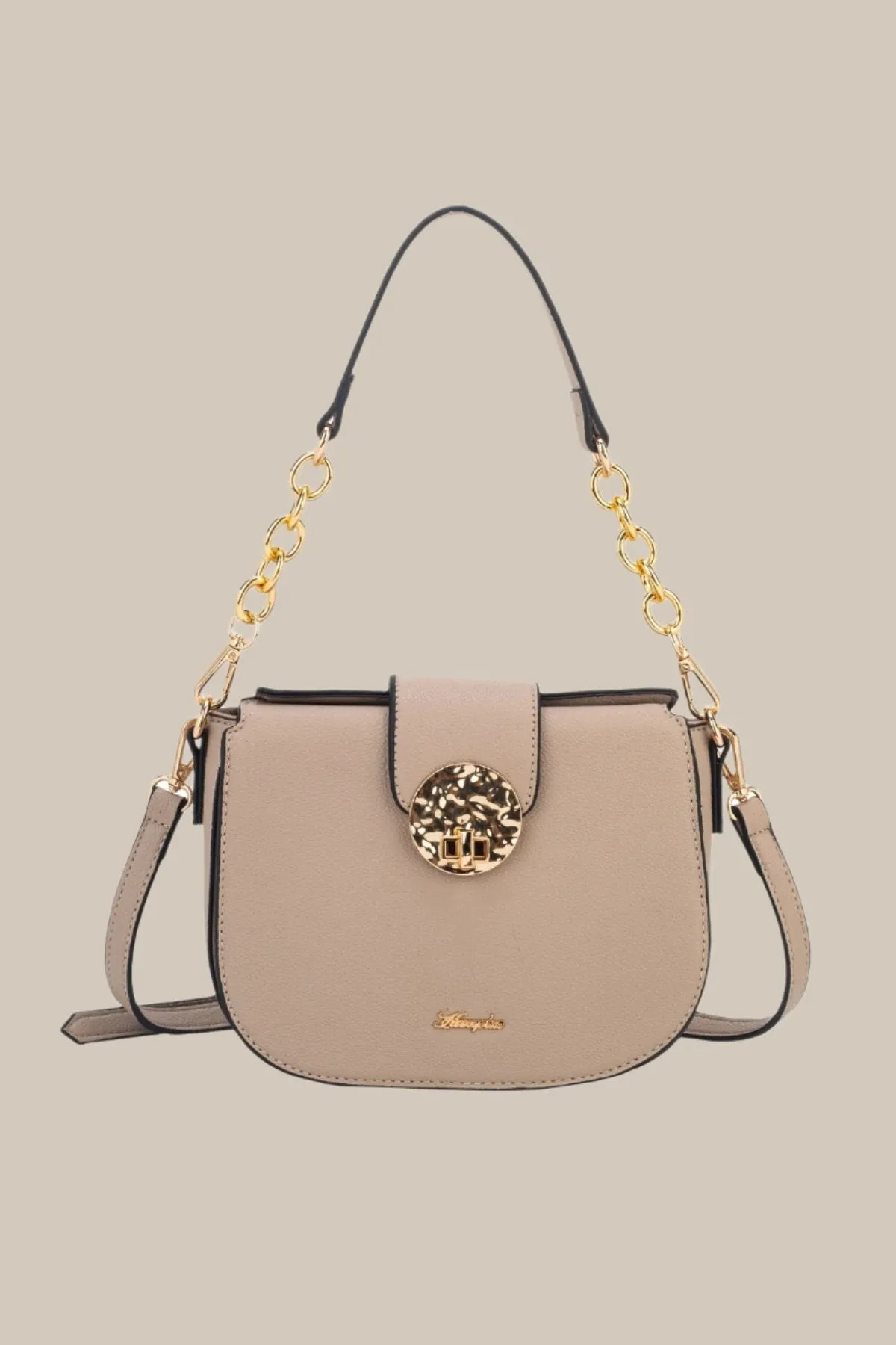 Taupe Heron Saddle Bag