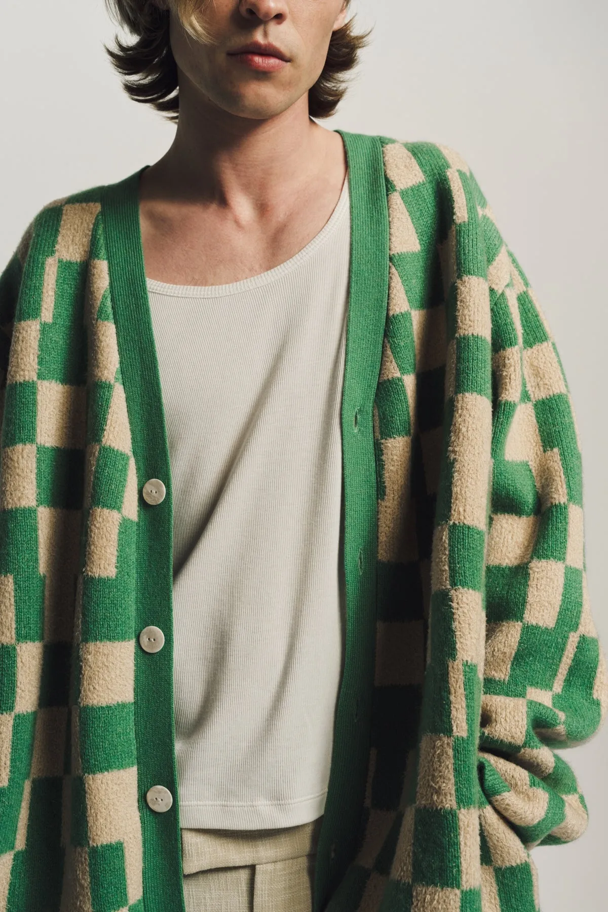 THE ELDER STATESMAN | CARDINAL CHECKER CARDIGAN