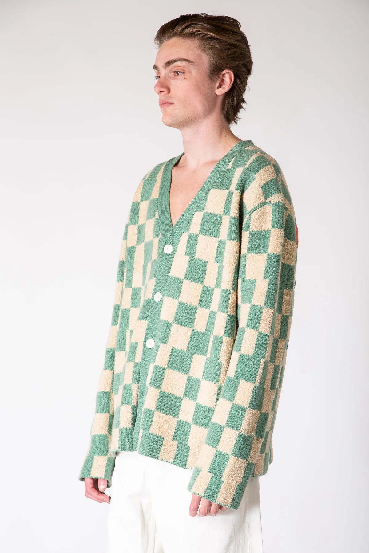 THE ELDER STATESMAN | CARDINAL CHECKER CARDIGAN