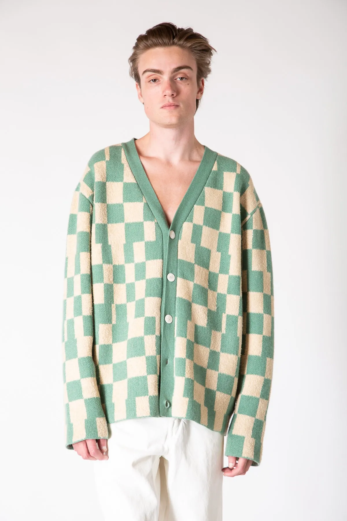 THE ELDER STATESMAN | CARDINAL CHECKER CARDIGAN