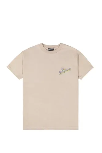 The Hundreds Wild Slant T-Shirt Sand   The Hundreds Slant Logo graphic printed on front crest  • The Hundreds Slant Logo graphic