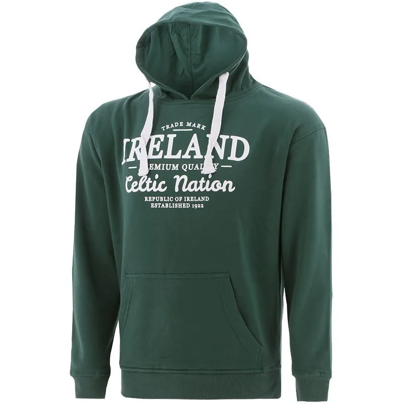 Trad Men's Ireland Celtic Nation Hoody Green