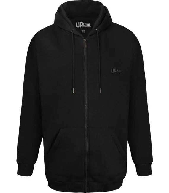 Uptheir 3 Pack Boom Time Zip Hoody Set - Charcoal, Burgundy & Black