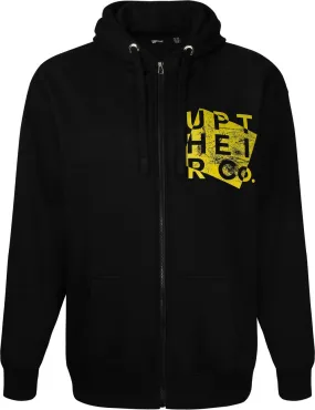 Uptheir Blokform Zip Hoody - Black