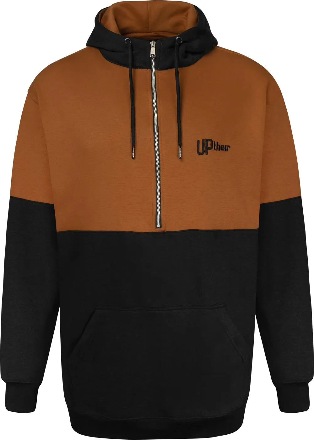 Uptheir Max Colour Block Overhead Hoody - Caramel