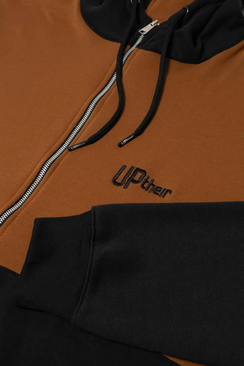 Uptheir Max Colour Block Overhead Hoody - Caramel