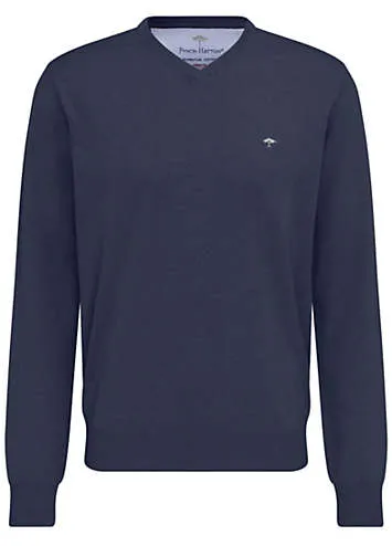 V-Neck Knitted Jumper by Fynch-Hatton | Look Again