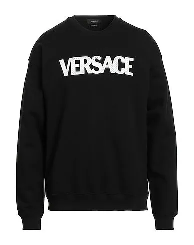 VERSACE  |Crew Neck Unisex Street Style Long Sleeves Plain Cotton Logo