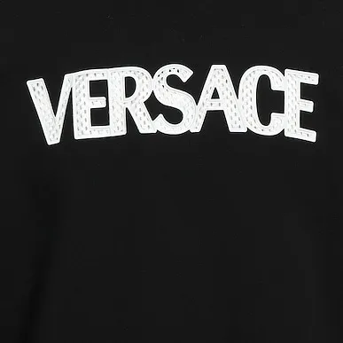 VERSACE  |Crew Neck Unisex Street Style Long Sleeves Plain Cotton Logo