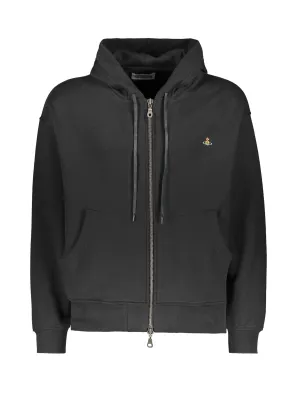 Vivienne Westwood Rugged Zip Hoodie - Black