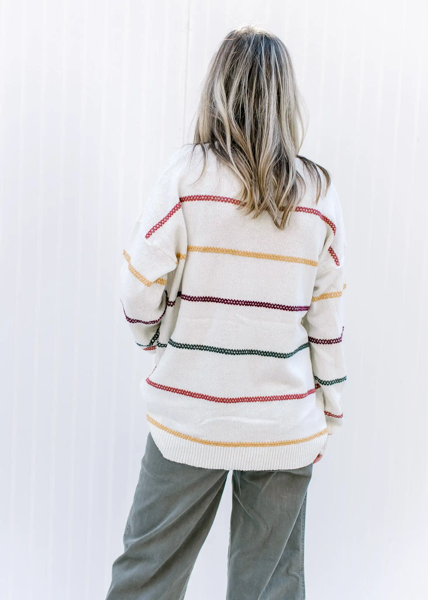 X Autumn Stripe Sweater