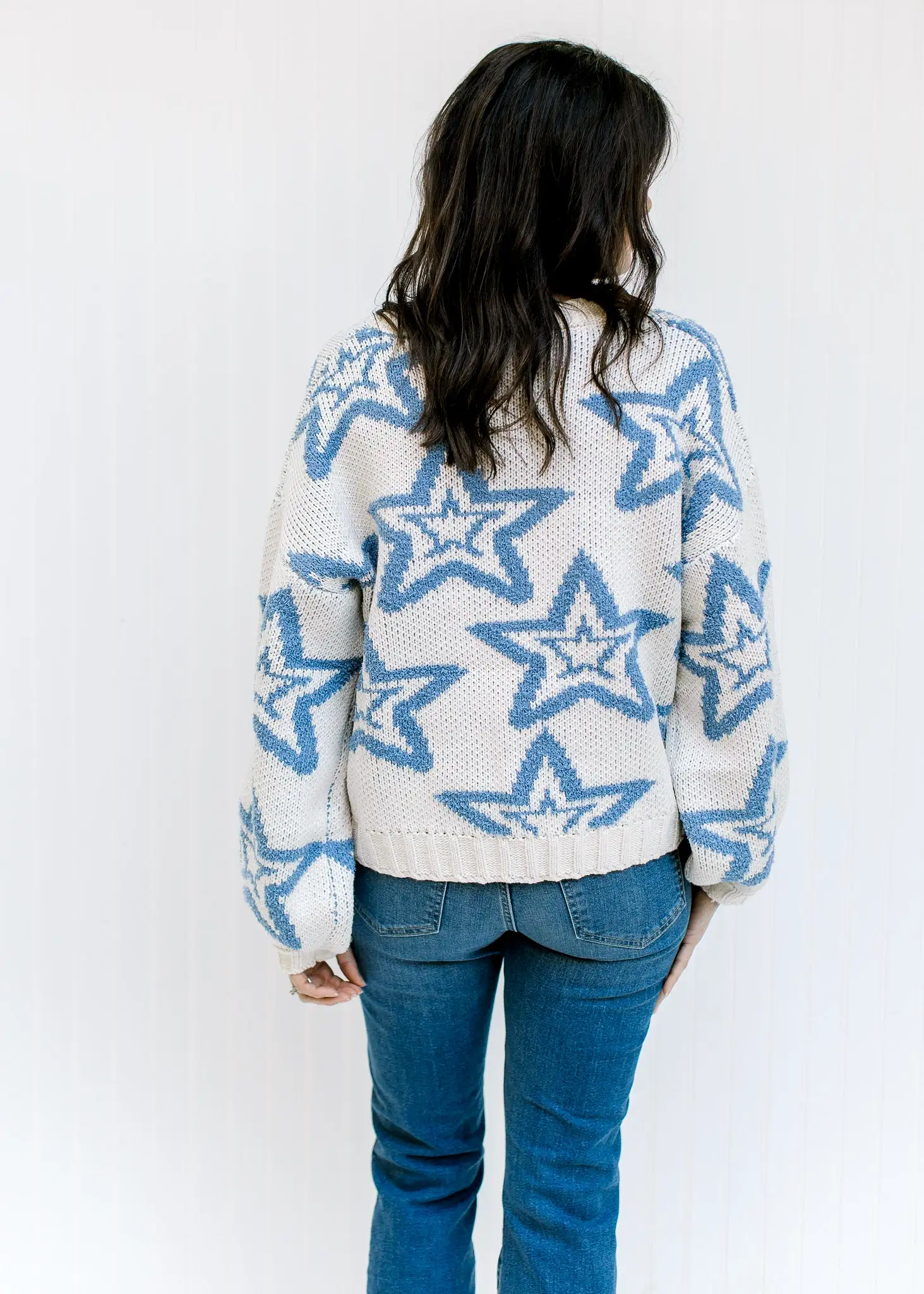 X Blue Star Sweater