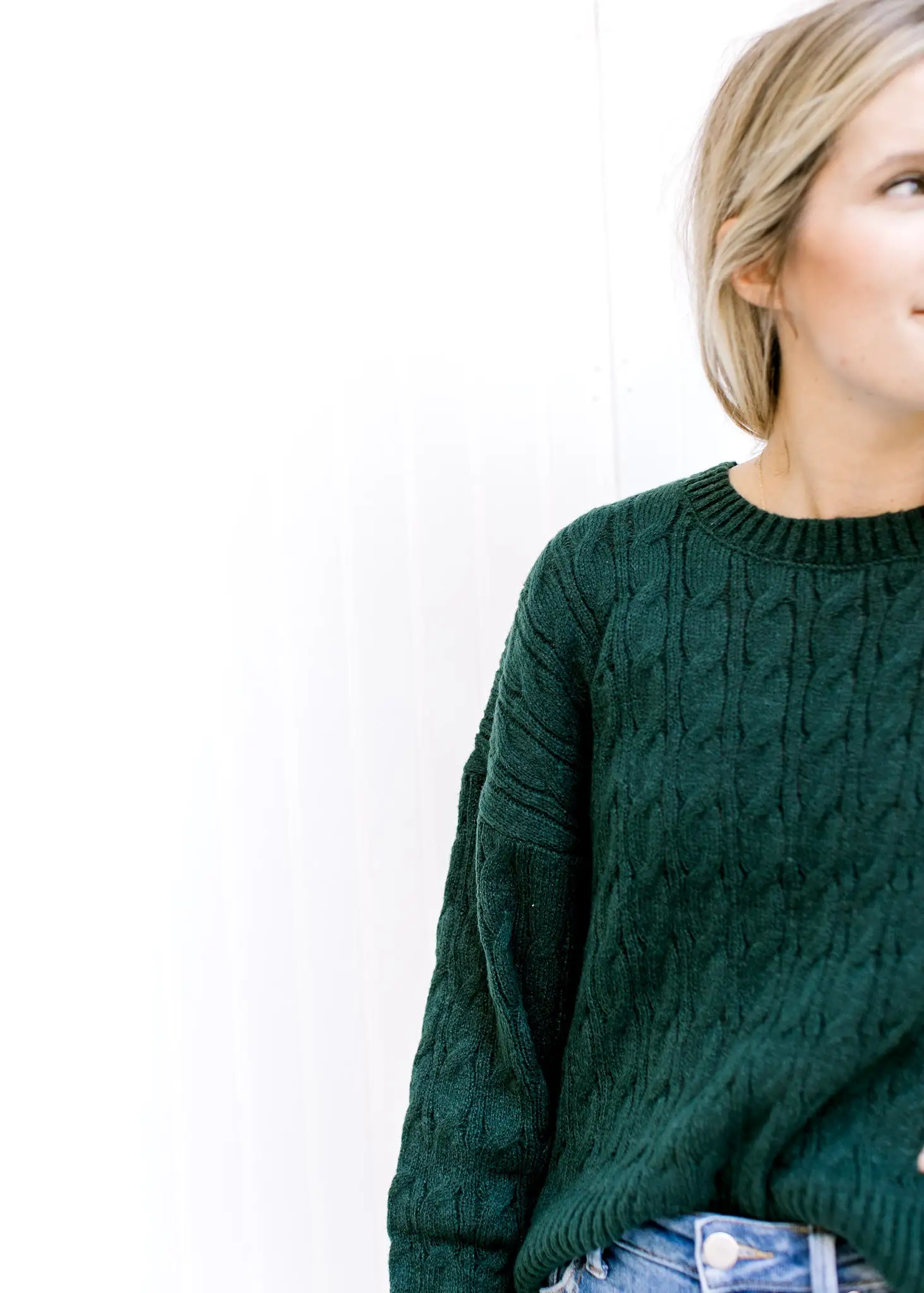 X Deep Forest Green Sweater